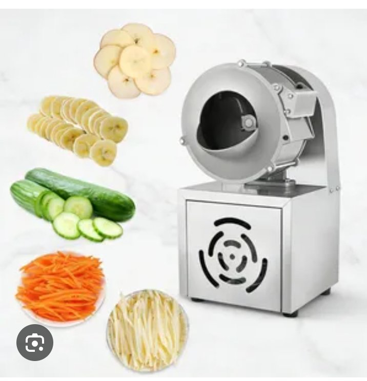 Electric Potato Slicer & Chipper 300kg/hr (1.1kW)